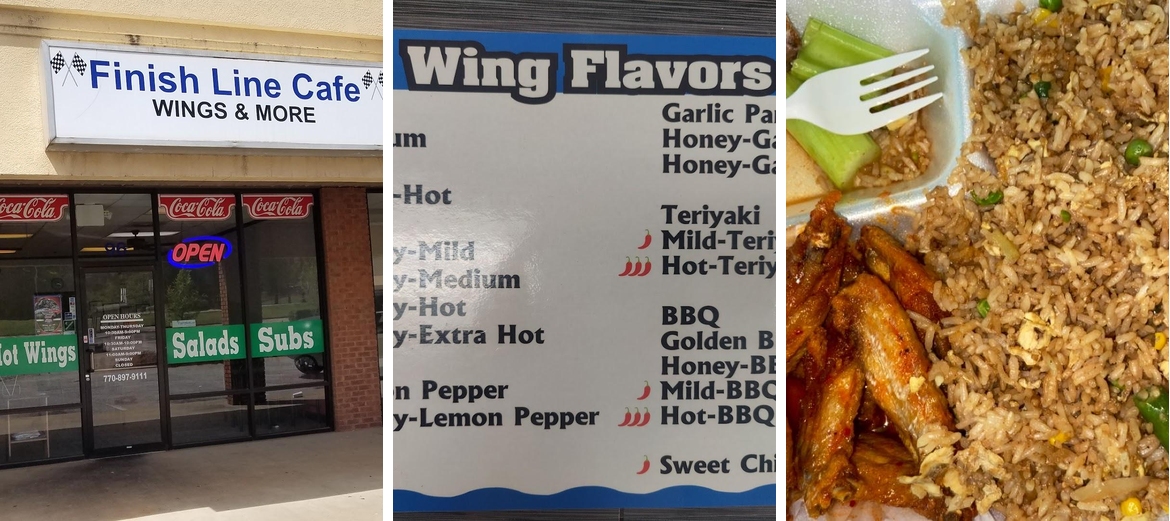 Finish Line Cafe Menu